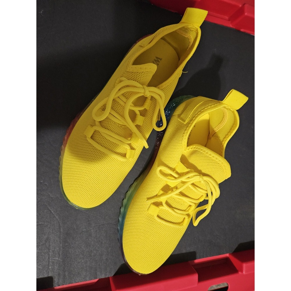 6.5 Wanted Affinity Yellow Athletic Shoes NWOT